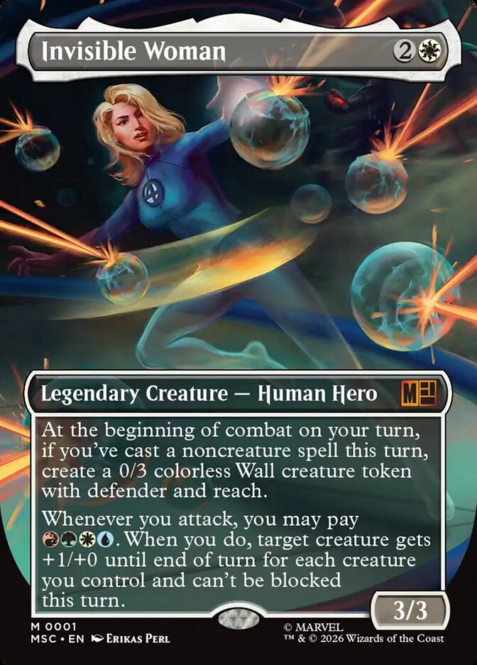 Invisible Woman 1 (Commander: Marvel Super Heroes)  - Borderless