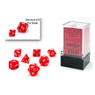 CHX 20374 Translucent Mini Red/White 7-Die Set