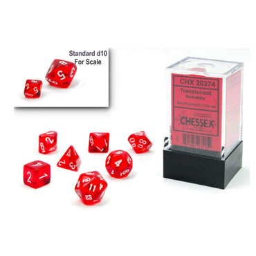 CHX 20374 Translucent Mini Red/White 7-Die Set
