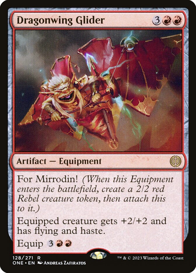 Dragonwing Glider 128/271 (Phyrexia: All Will Be One) 