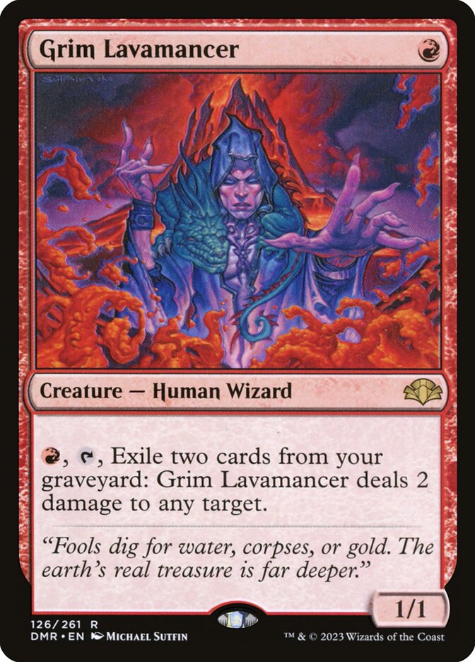 Grim Lavamancer 126/261 (Dominaria Remastered) 