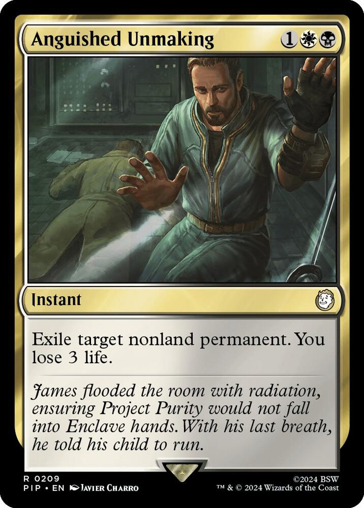 Anguished Unmaking 209 (Universes Beyond: Fallout)  - Foil