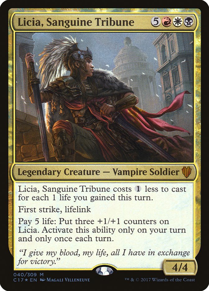 Licia, Sanguine Tribune 40/309 (Commander 2017)  - Foil