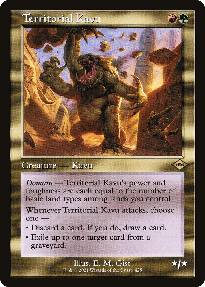 Territorial Kavu Retro Frame 425 (Modern Horizons 2)  - Foil