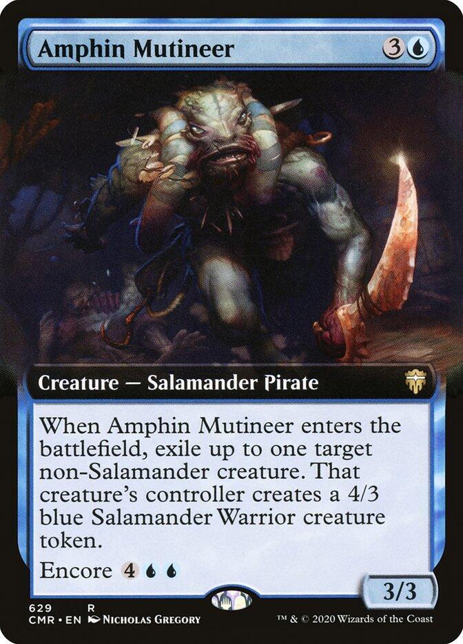Amphin Mutineer 629/361 (Commander Legends)  - Extended Art Foil