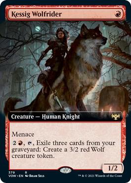 Kessig Wolfrider Extended Art 379 (Innistrad: Crimson Vow) 