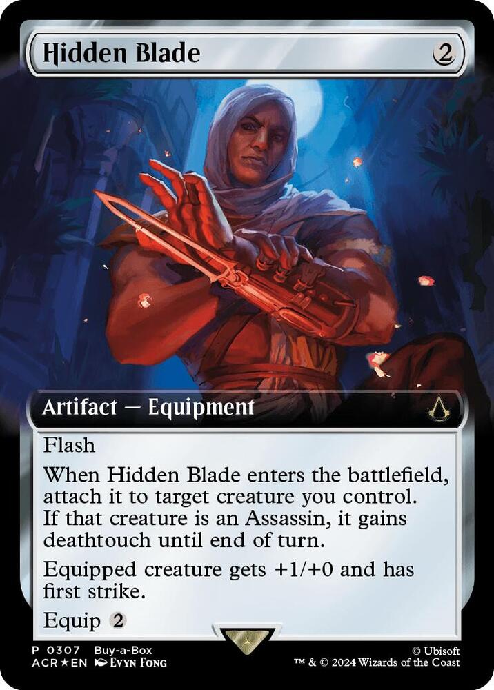 Hidden Blade Extended Art 307/110 (Buy-A-Box Promos)  - Foil