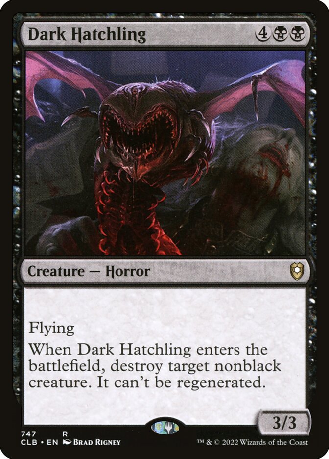 Dark Hatchling 747 (Commander Legends: Battle for Baldur's Gate) 