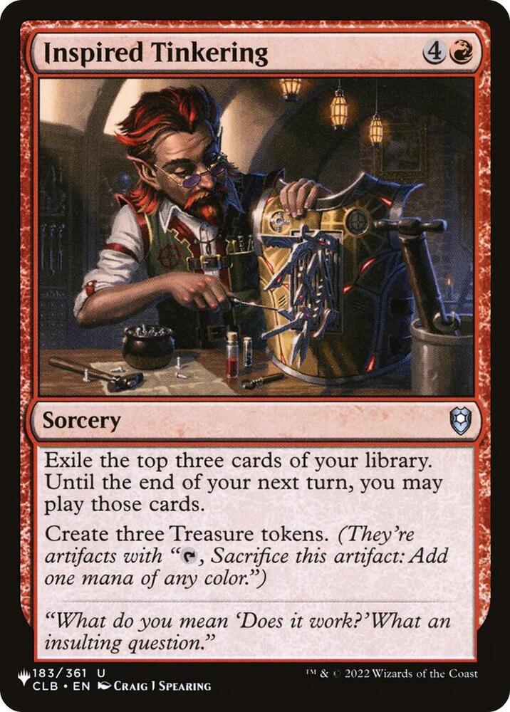 Inspired Tinkering CLB-183/5075 (The List Reprints) 