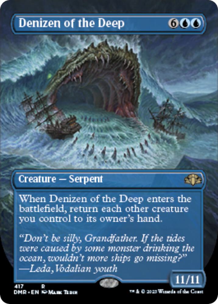 Denizen of the Deep 417/261 (Dominaria Remastered)  - Borderless