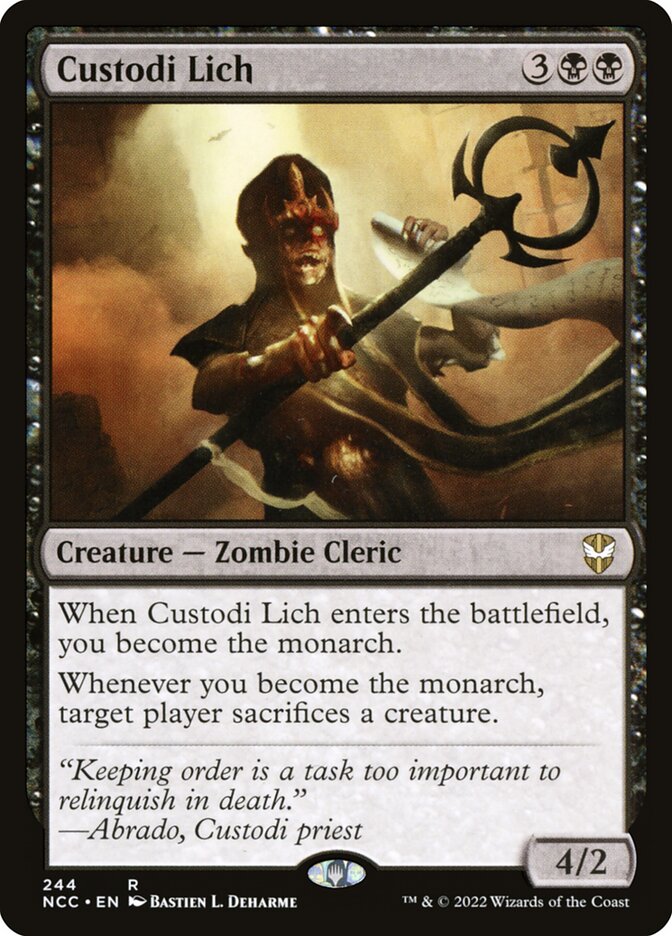 Custodi Lich 244/93 (Commander: Streets of New Capenna) 