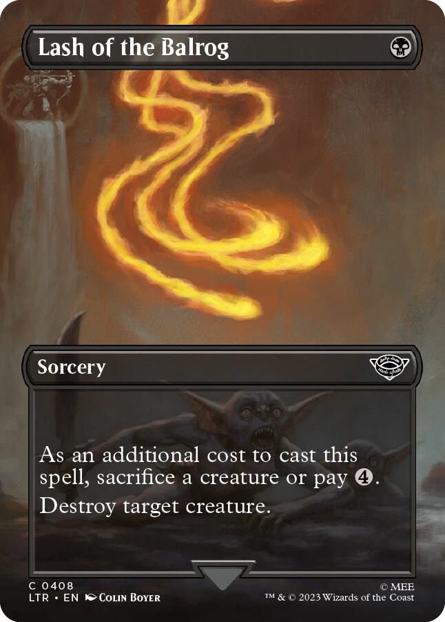 Lash of the Balrog 408/281 (Universes Beyond: The Lord of the Rings: Tales of Middle-earth)  - Borderless