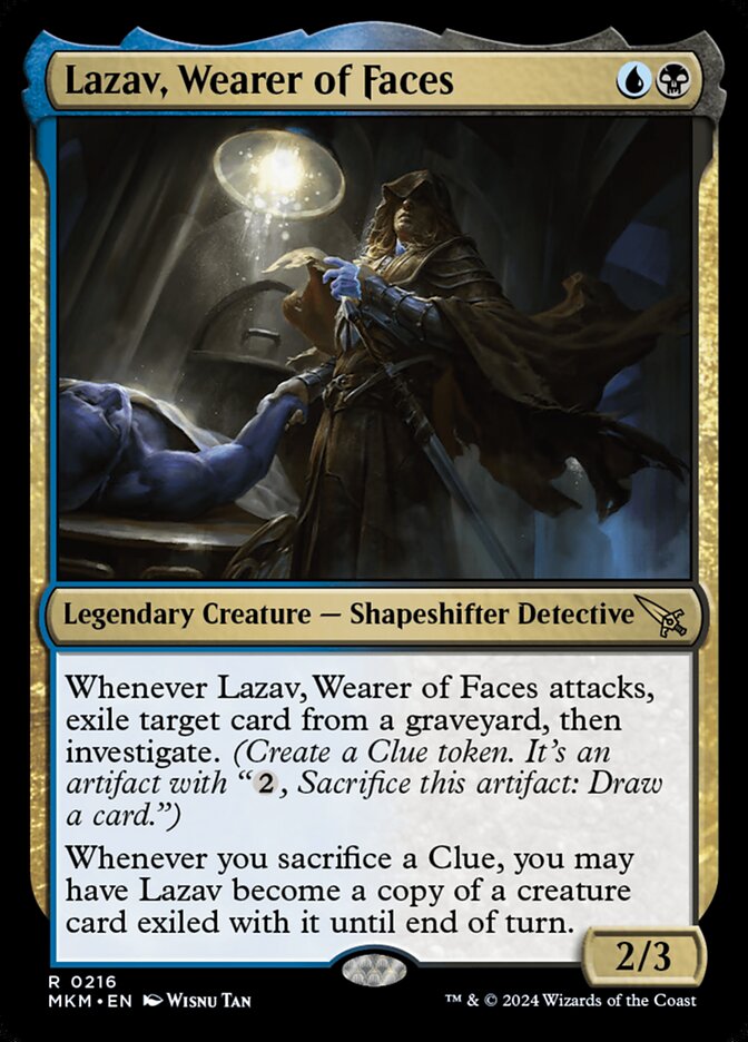 Lazav, Wearer of Faces 216 (Murders at Karlov Manor)  - Foil