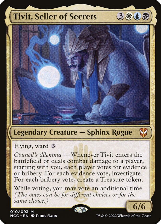 Tivit, Seller of Secrets 10 (Commander: Streets of New Capenna)  - Foil