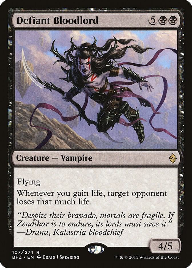 Defiant Bloodlord 107 (Battle for Zendikar) 