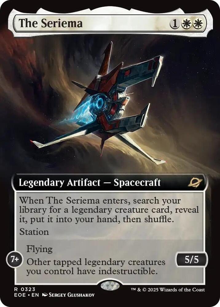 The Seriema  323/276 (Edge of Eternities)  - Extended Art Foil