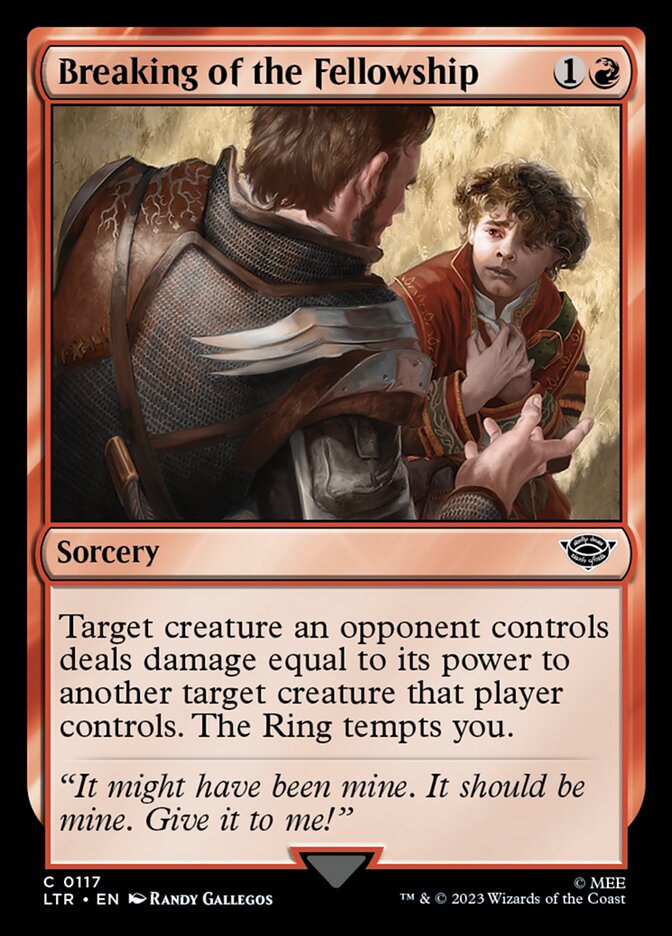 Breaking of the Fellowship 117/281 (Universes Beyond: The Lord of the Rings: Tales of Middle-earth)  - Foil