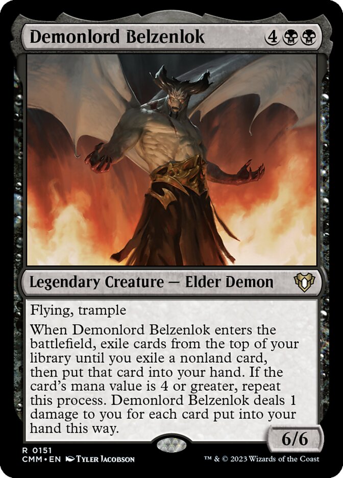 Demonlord Belzenlok 151/451 (Commander Masters) 