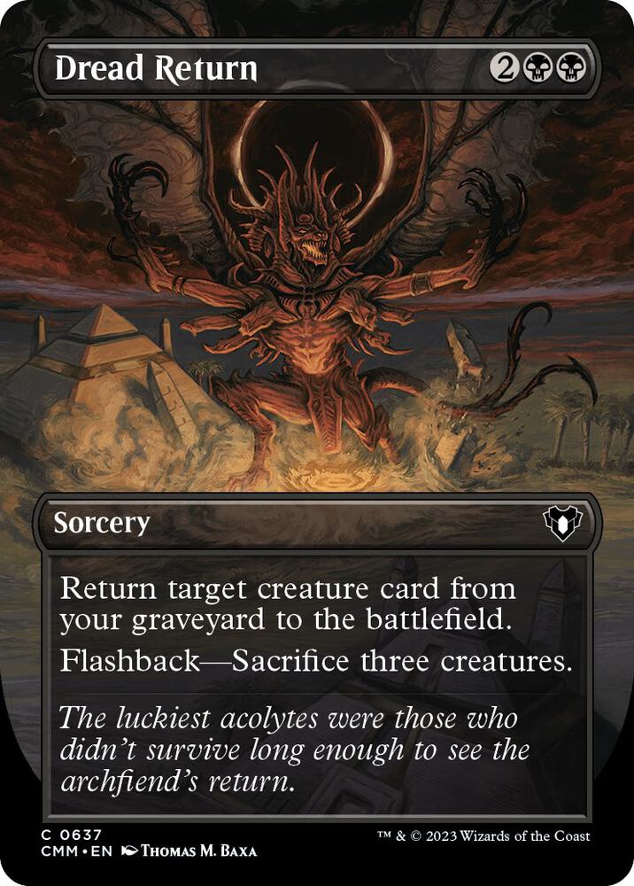 Dread Return 637 (Commander Masters)  - Borderless