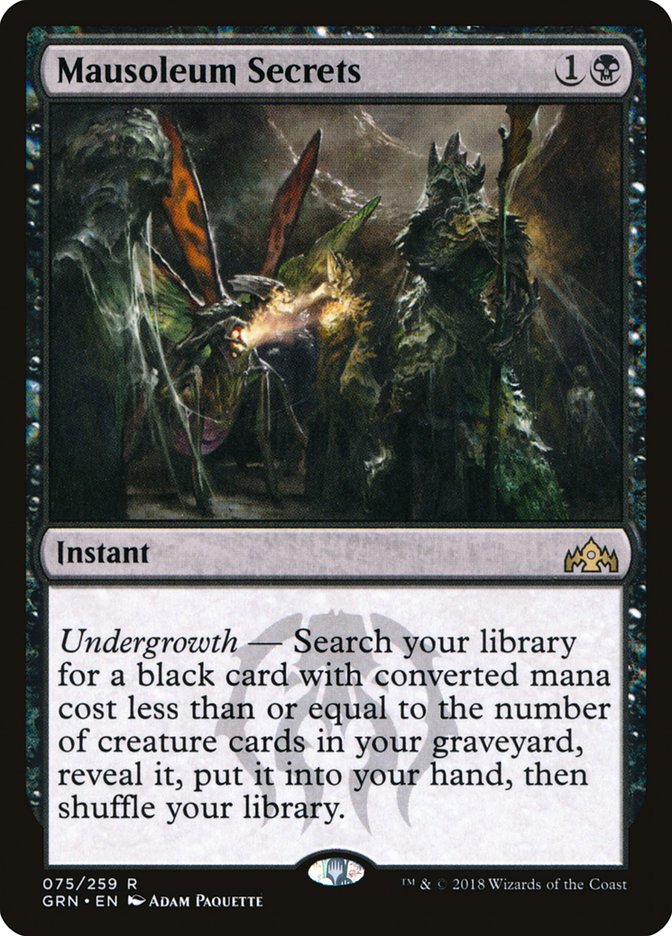 Mausoleum Secrets 75/259 (Guilds of Ravnica) 
