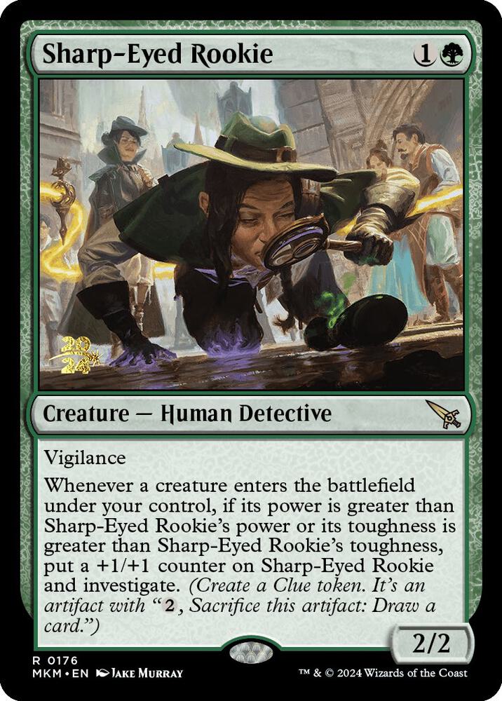 Sharp Eyed Rookie 176s/182 (Prerelease Cards)  - Foil