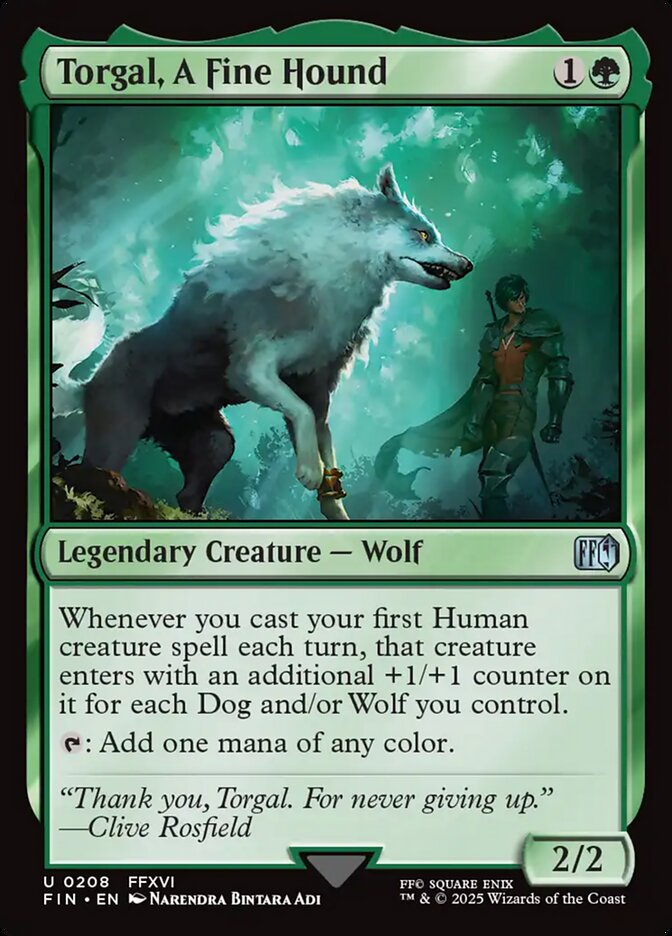 Torgal, A Fine Hound 208 (FINAL FANTASY)  - Foil