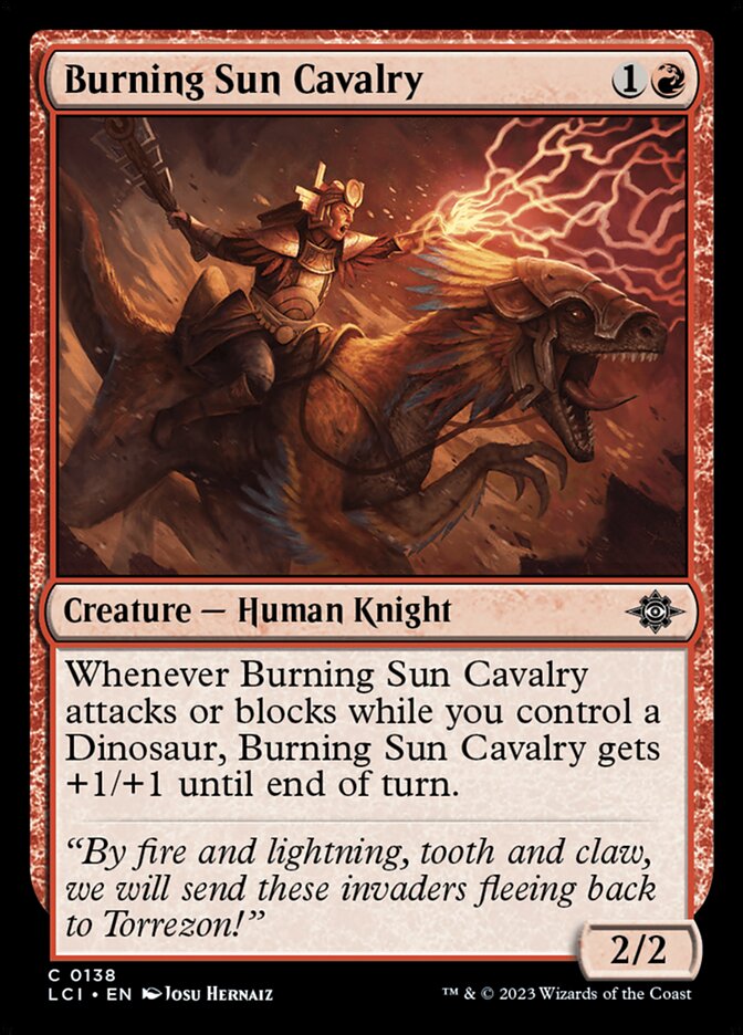 Burning Sun Cavalry 138/291 (The Lost Caverns of Ixalan) 