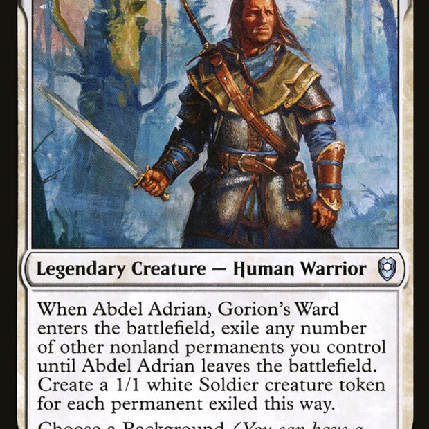 Abdel Adrian, Gorion's Ward 2 (Commander Legends: Battle for Baldur's Gate) 