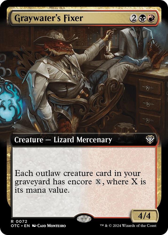 Graywater's Fixer 72 (Commander: Outlaws of Thunder Junction) 