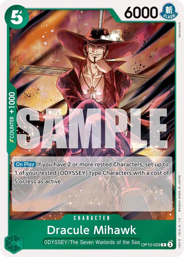 Dracule Mihawk OP10-029 (Royal Blood)  - Foil