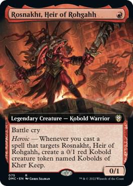 Rosnakht Heir of Rohgahh Extended Art 75 (Commander: Dominaria United)  - Foil
