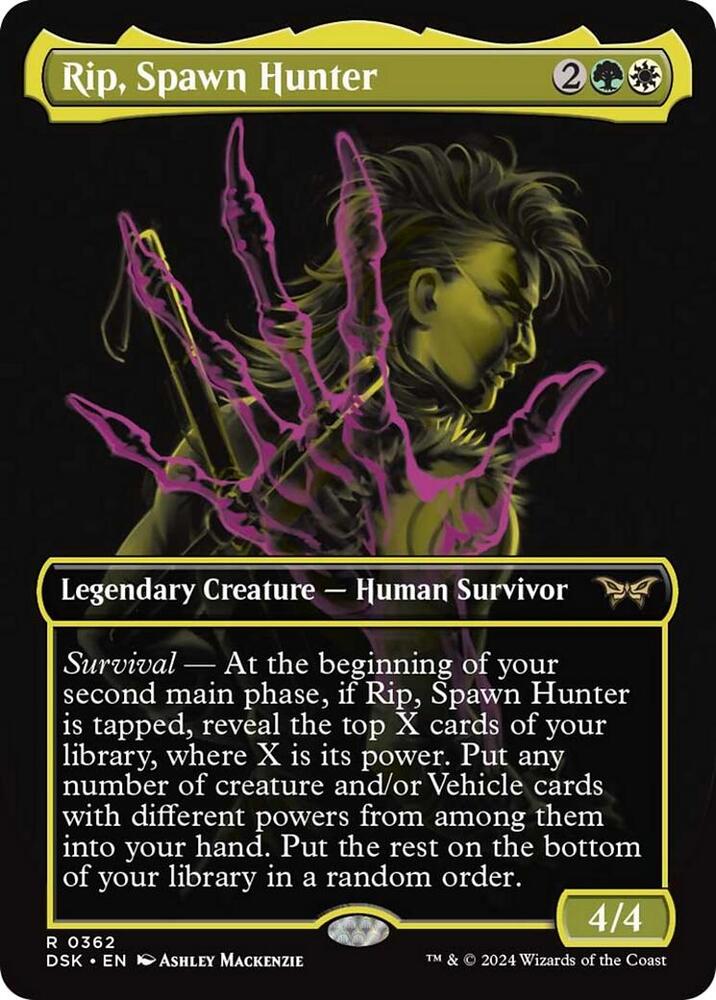 Rip, Spawn Hunter 362 (Duskmourn: House of Horror)  - Showcase Foil