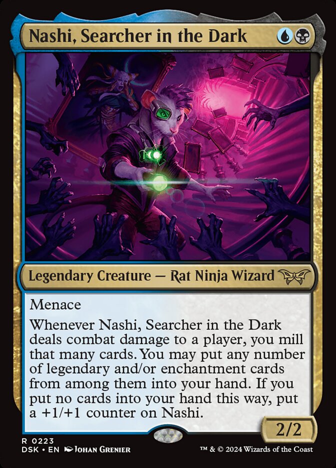Nashi, Searcher in the Dark 223 (Duskmourn: House of Horror) 