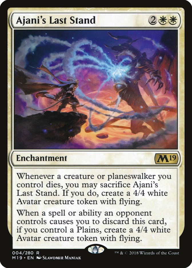 Ajani's Last Stand 4/280 (Core Set 2019) 