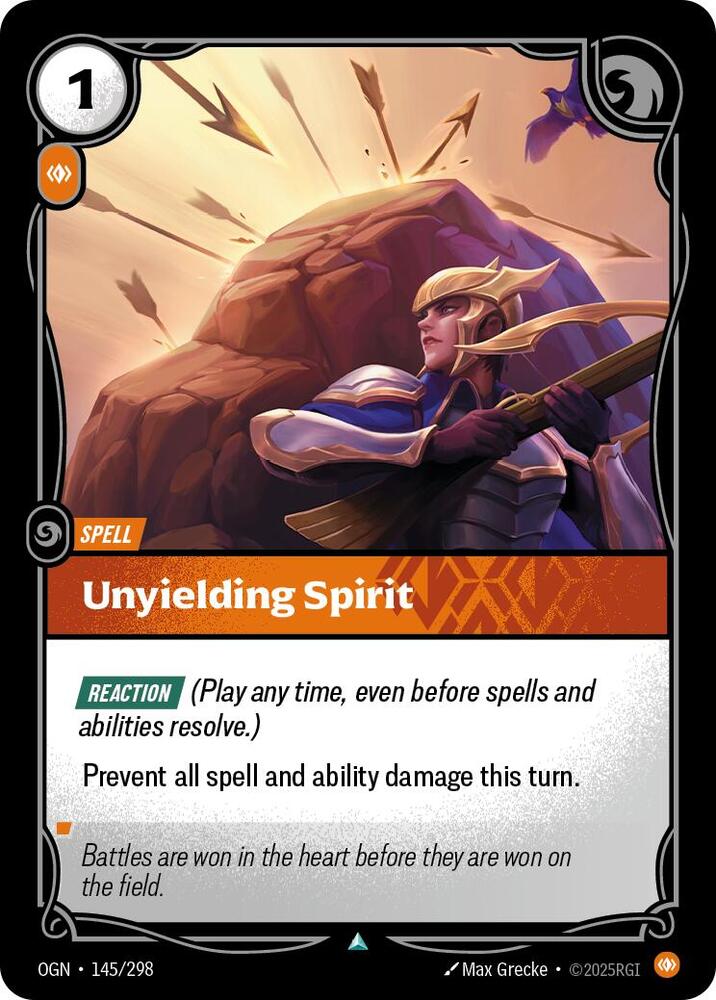 Unyielding Spirit 145/298 (Origins) 