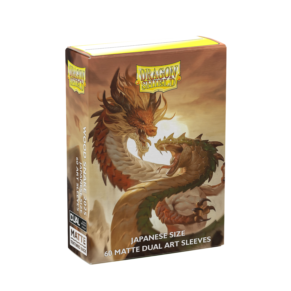 Dragon Shield: Japanese Size 60ct Art Sleeves - Wood Snake 2025 (Dual Matte)