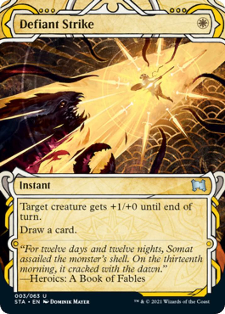 Defiant Strike 3 (Strixhaven: Mystical Archive) 