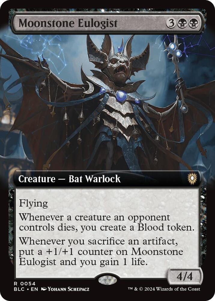Moonstone Eulogist 54/40 (Commander: Bloomburrow)  - Extended Art