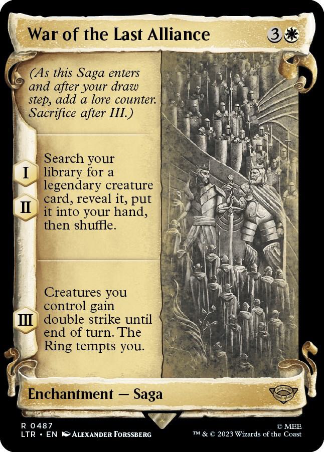 War of the Last Alliance 487/281 (Universes Beyond: The Lord of the Rings: Tales of Middle-earth)  - Showcase Scroll Foil