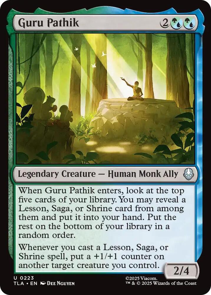 Guru Pathik 223/286 (Avatar: The Last Airbender)  - Foil