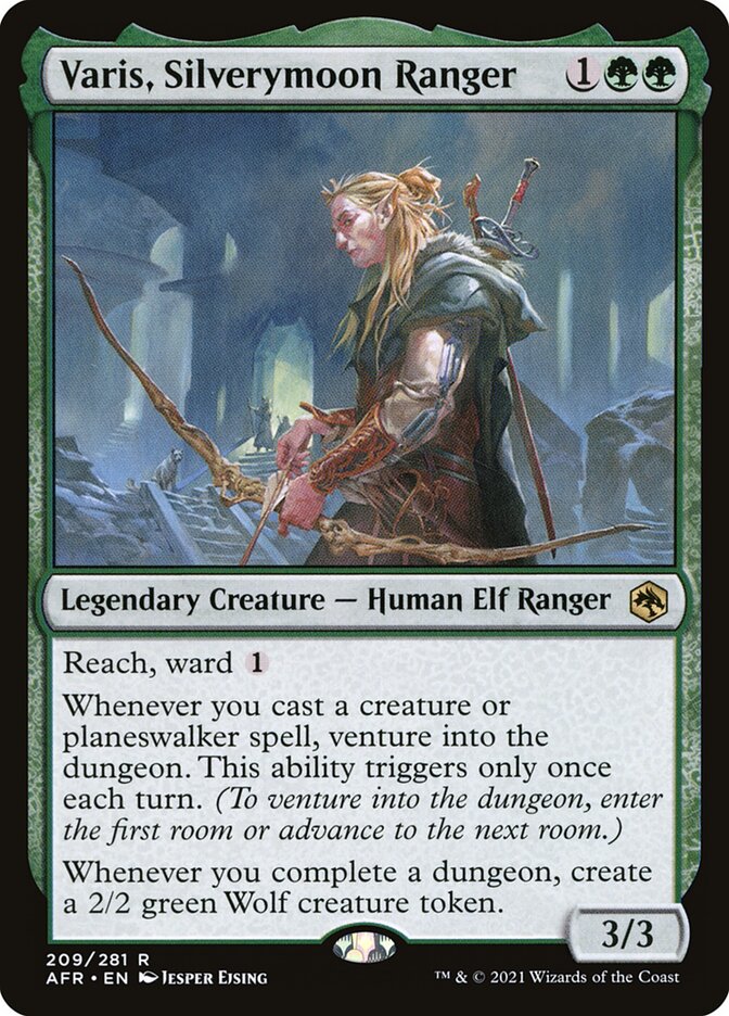 Varis, Silverymoon Ranger 209/281 (Adventures in the Forgotten Realms) 
