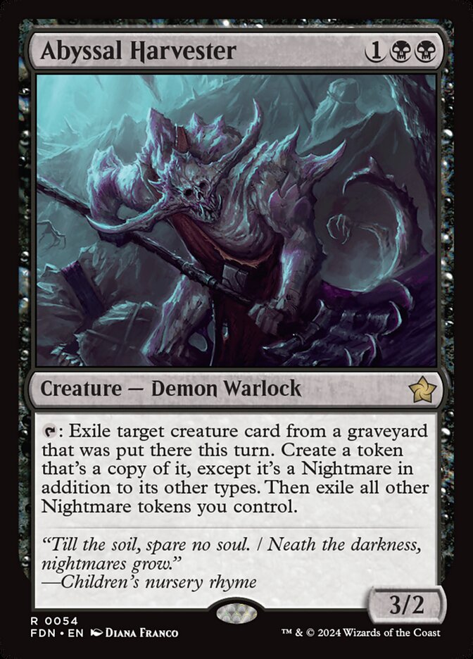 Abyssal Harvester 54/291 (Foundations)  - Foil