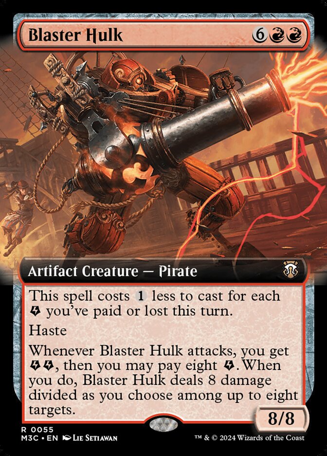 Blaster Hulk 55/411 (Commander: Modern Horizons 3)  - Extended Art