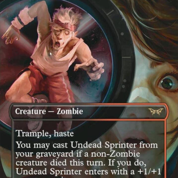 Undead Sprinter 350/286 (Duskmourn: House of Horror)  - Borderless Foil