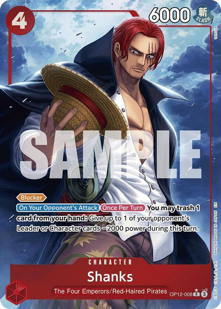 Shanks OP12-008 (Legacy of the Master)  - Alternate Art Foil