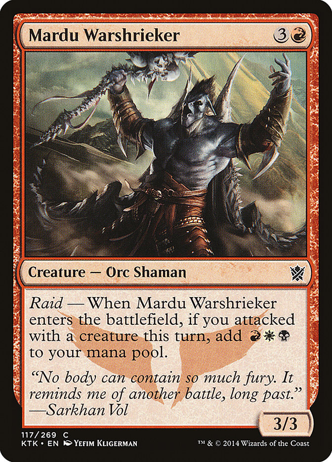 Mardu Warshrieker 117/269 (Khans of Tarkir) 
