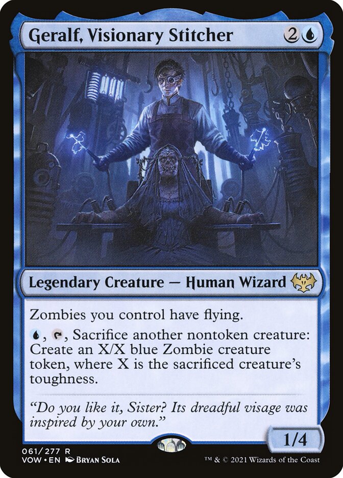 Geralf, Visionary Stitcher 61/277 (Innistrad: Crimson Vow) 