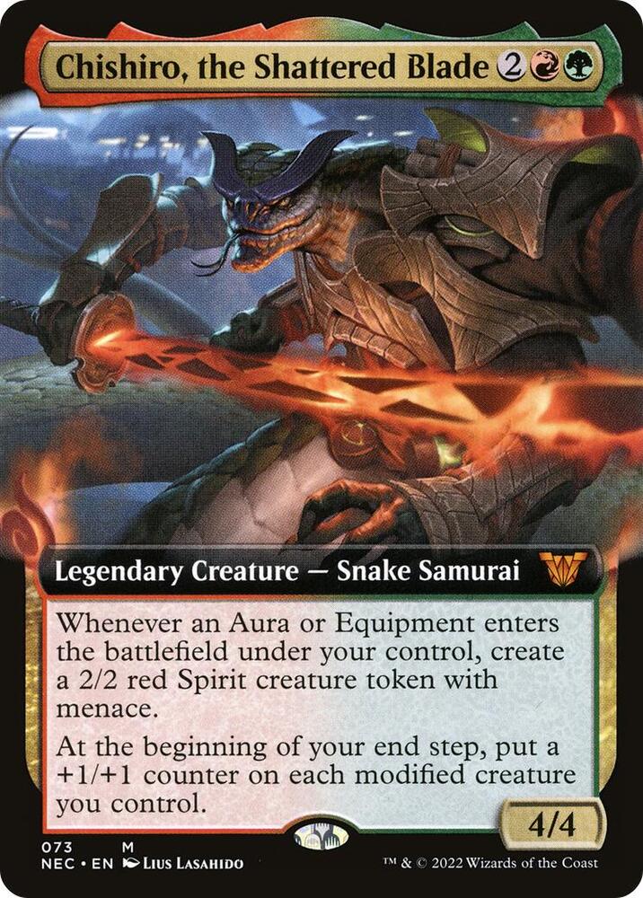 Chishiro, the Shattered Blade 73/38 (Commander: Kamigawa: Neon Dynasty)  - Extended Art