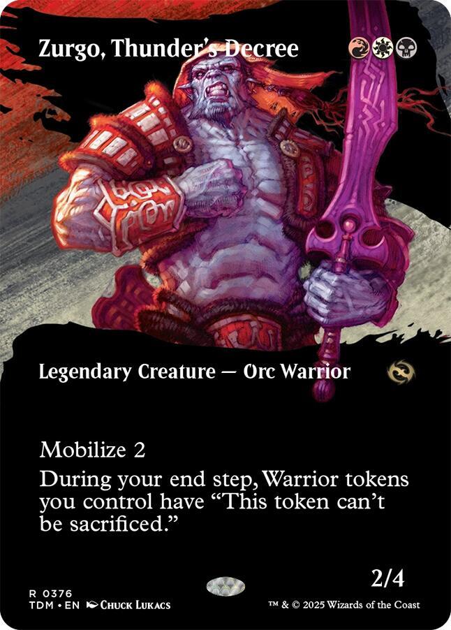 Zurgo, Thunder's Decree 376/291 (Tarkir: Dragonstorm)  - Borderless
