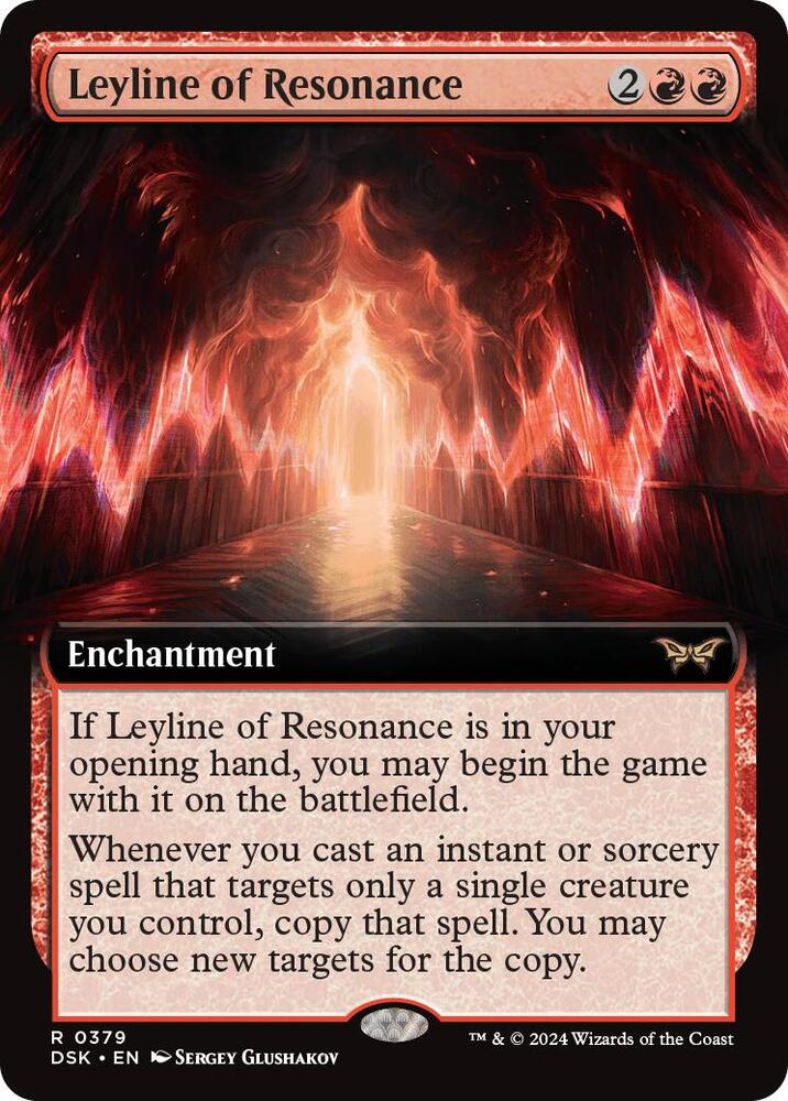 Leyline of Resonance 379/286 (Duskmourn: House of Horror)  - Extended Art